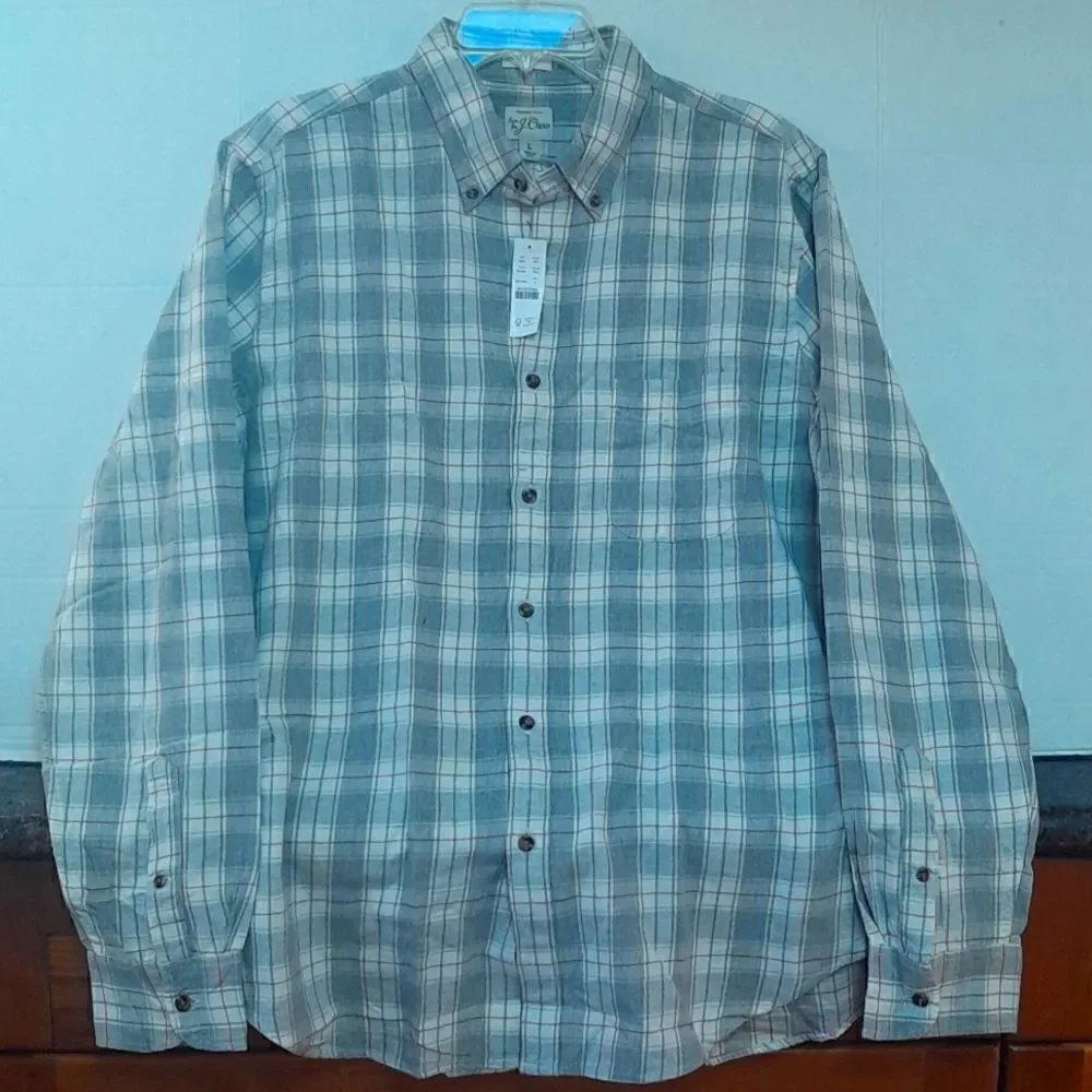 J. Crew Twill Shirt...New...L.